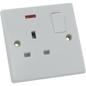 Schneider Ultimate 13AMP Switched Socket & Neon 1 Gang £3.99