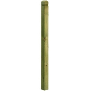 Wickes Modern Deck Post (No Notch) 1370x80x80mm Green £13.79