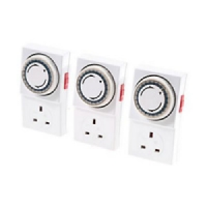 Wickes 24 Hour Mechanical Timer 3 Pack £13.26