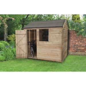 Wickes Overlap Pressure Treated Reverse Apex Shed 8 x 6 £379.99