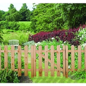 Wickes Arched Palisade Fence Kit 1.82m x 0.89m Untreated Tim