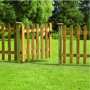 Wickes Palisade Arched Top Timber Gate 900x900mm