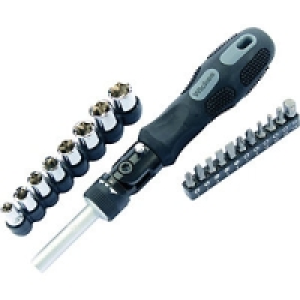 Wickes Ratchet Screwdriver & Bit Set 20 Piece £19.99