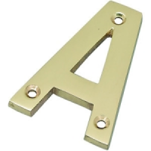 Wickes Door Letter A Brass £3.25