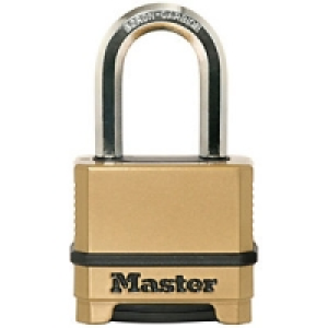 Master Lock Excell M175EURDLF 4 Digit Resettable Long Shackl