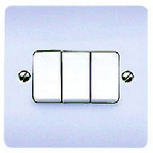 MK 10A Light Switch 3 Gang 2 Way K4873PPK £6.15