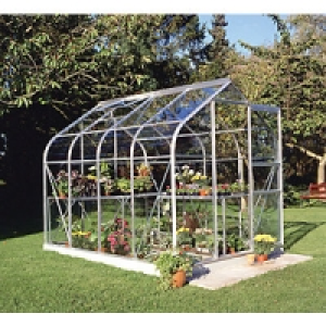 Wickes Popular Greenhouse with Toughened Glass Silver 6 x 6 £499.99