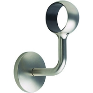 Wickes  Rothley Brushed Nickel Handrail Wall Bracket