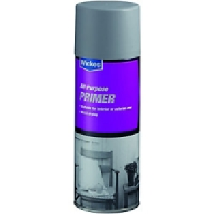 Wickes All Purpose Primer Spray Paint Grey 400ml