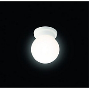 Wickes Globe Ceiling Light White