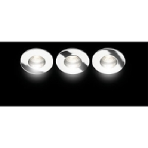 Wickes Fixed Shower Downlight Chrome 3 Pack £24.99