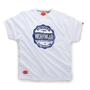 Scruffs Seal T Shirt White XL