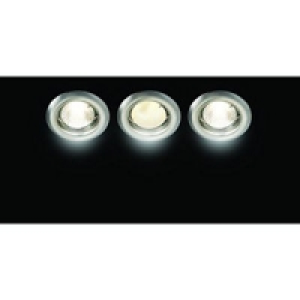 Wickes Energy Efficient Downlight Brushed Chrome 3 Pack £14.99