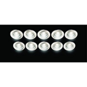 Wickes Fire Rated Fixed Downlight Brushed Chrome 10 Pack £69.99