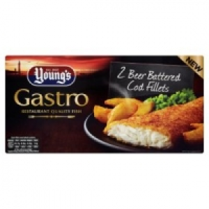 Asda Youngs Gastro Beer Battered Cod Fillets