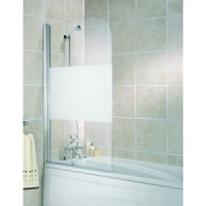 Wickes Half Bath Screen Silver Effect Frame 1400mm