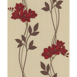 Superfresco Easy Serene Decorative Wallpaper Red 10m £17.49