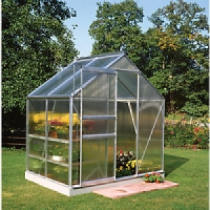 Wickes Popular Greenhouse with Toughened Glass Silver 6 x 6 £449.99