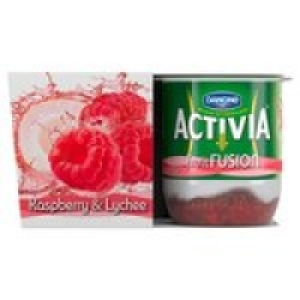 Activia Fusions Yogurt Raspberry & Lychee &pound;2.00