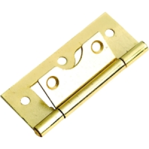 Wickes Flush Hinge Brass Plated 63mm 2 Pack £3.11