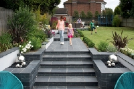 Marshalls Natural Slate Patio Pack 17.8m2 - Midnight Blue