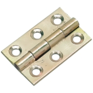 Wickes Butt Hinge Solid Brass 38mm 2 Pack £2.74