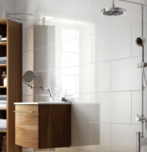 Wickes White Gloss Ceramic Wall Tile 300 x 600mm