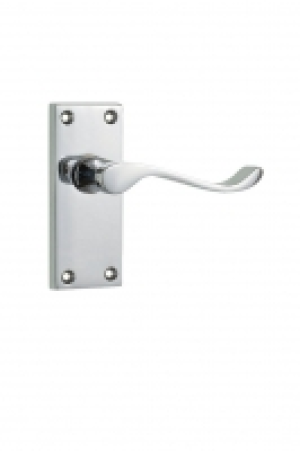 Wickes Monaco Victorian Scroll Latch Handle Set Chrome Finis £13.89