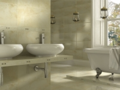 Wickes Onyx Beige Gloss Stone Effect Ceramic Wall & Floor Ti £22.94