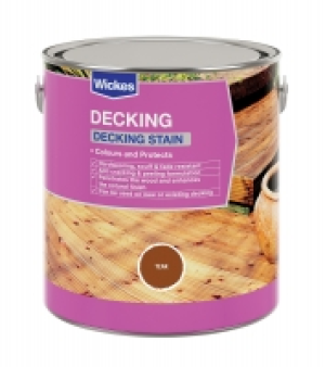 Wickes Decking Stain 2.5L Teak £19.99
