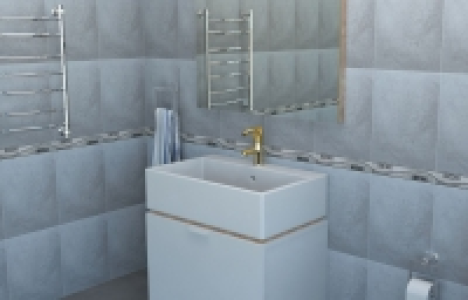 Wickes  Wickes Tivoli Grey Ceramic Wall Tile 250 x 330mm