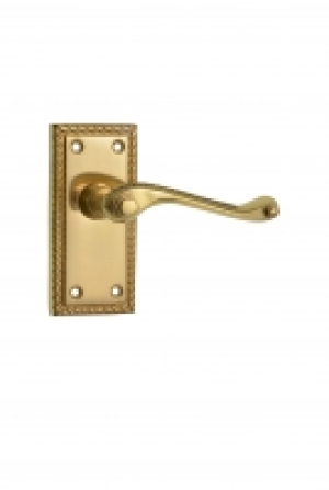 Wickes Cheshire Georgian Scroll Latch Handle Set Polished Br