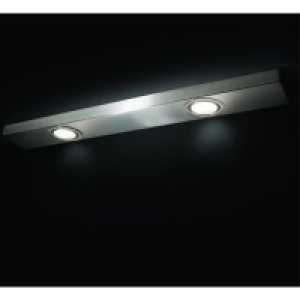 Wickes Melbourne Under Cabinet Twin Downlight Brushed Chrome