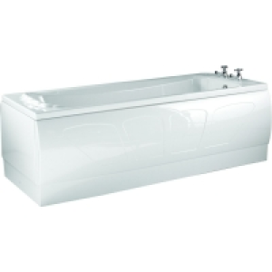 Wickes Ancona Shell Effect Bath White 1700mm