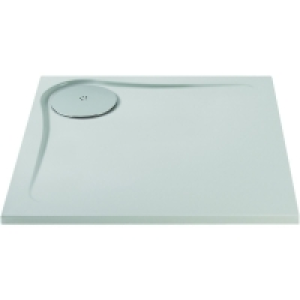 Wickes 25mm ABS Ultra Low Profile Square Shower Tray White 8