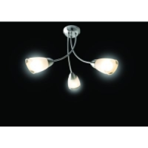 Wickes Monica Celing Light Glass & Chrome
