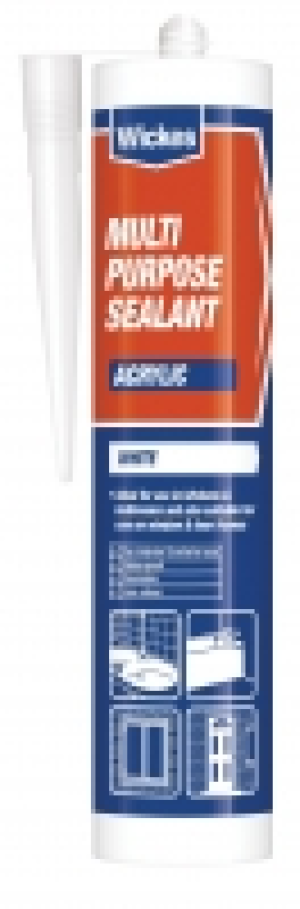 Wickes Multi Purpose Acrylic Sealant White 310ml