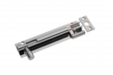 Wickes Necked Barrel Bolt Chrome Plated 100mm