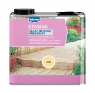 Wickes Decking Preserver 2.5L Clear £21.99