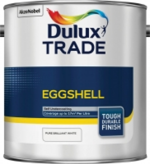 Dulux Trade Eggshell Paint Pure Brilliant White 2.5L £37.57