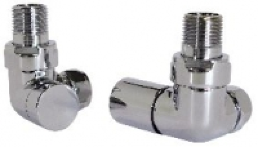 Contemporary Round Corner Radiator Valves - Chrome £30.00