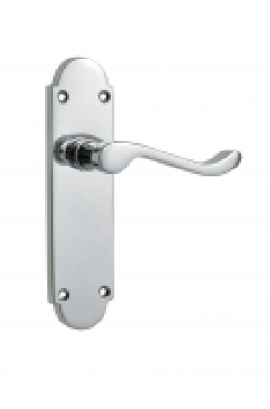 Wickes Vancouver Victorian Shaped Latch Handle Chrome Finish