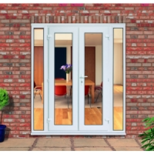 Wickes uPVC French Doors 8ft With 2 Demi Panels 300