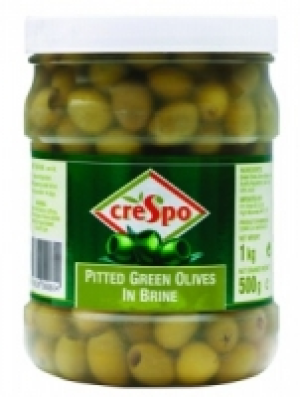 Crespo Pitted Green Olives 3x1kg