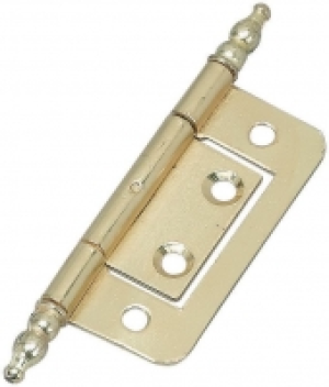 Wickes Finial Hinge Brass Plated 51mm 2 Pack