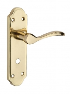 Wickes Romano Bathroom Handle Polished Brass Finish £16.03