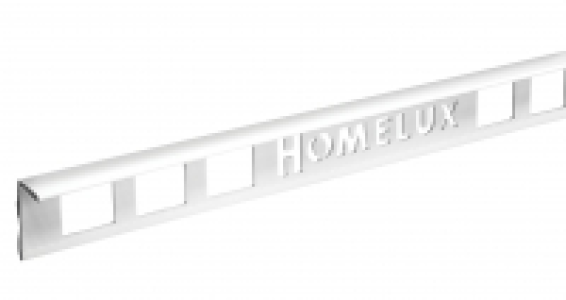Homelux 10mm PVC Straight Edge White Tile Trim