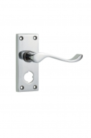 Wickes Monaco Victorian Scroll Privacy Handle Chrome Finish