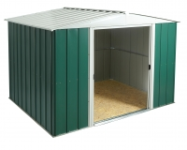 Rowlinson Metal Apex Shed with Floor Green and White 10x8 £489.99