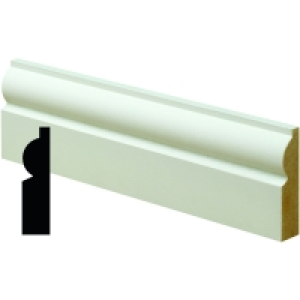 Wickes Torus MDF Architrave 14.5x57x2100mm Sng